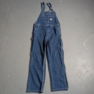 CARHARTT loose fit denim overalls